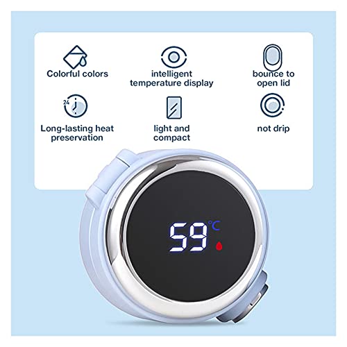 YINYANG 420ml Thermosfles Smart Roestvrijstalen Thermische Water Mokken LED Display Temperatuur Vacuümflessen Waterfles Drinkware (Color : Red) - Image 5