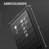 WD_Black P10 Game Drive 2 TB, Externe Festplatte, 130 MB/s, Schwarz – Ansicht 3
