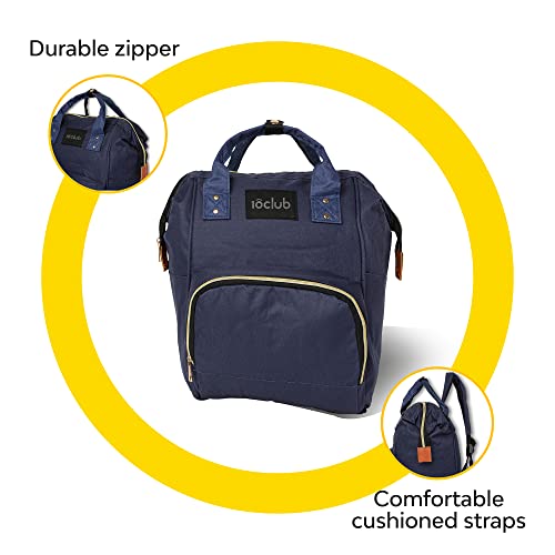 Image of MY NEWBORN Premium Mother Bag (Blue) | Diaper Bag | Water-Proof Bag | Multi-Function Travel Backpack | Large Capacity Hand Bag | Easy to Maintain | Spacious Unisex Baby Essentials Bag