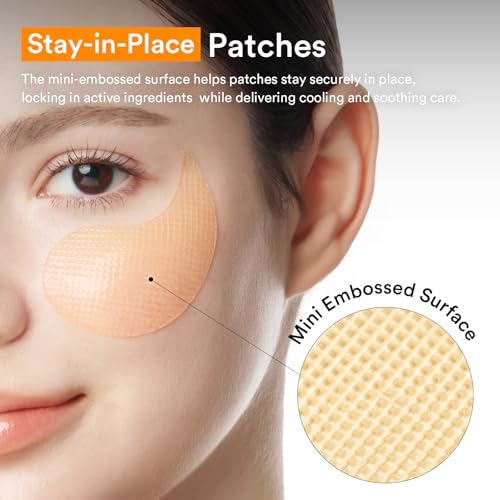 Image of Abib Glutathione Kojic Acid Eye Patches for Radiance Dark Circles & Dark Spots, with Tone-up Jelly, 60 Count, Korean Skin Care