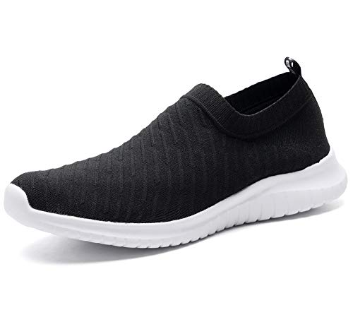 Image of TIOSEBON Men's Slip On Walking Shoes Arch Support Knit Mesh Lightweight Casual Comfortable Gym Workout Running Tennis Travel Standing Sneakers
