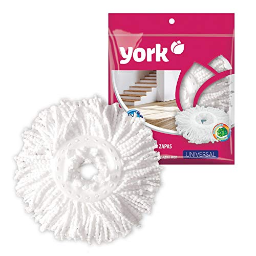 Image of YORK 360 Degree Rotating Spin Mop Cleaner, Microfiber Mop Head Replacement Refill for Home & Office Floors, Tiles & Wooden Floor Dust Cleaner Use Spin Mop Refill in Pack of 1 [072720]