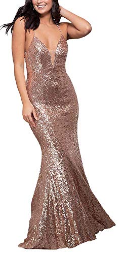 Ever Girl Mermaid Backless Long Prom Dresses For Wedding Gown 16 Rose #TOP1