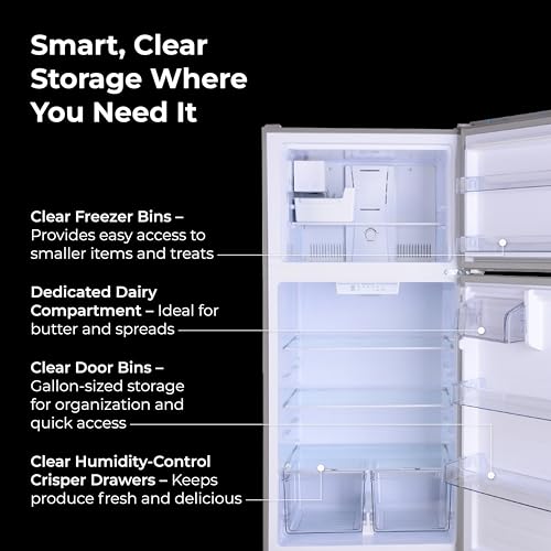 Image of Kenmore 33 in. 20.4 cu. ft Capacity Refrigerator /Freezer with Full-Width Adjustable Glass Shelving, Humidity Control Crispers, Ice Maker, ENERGY STAR Certified, Fingerprint Resistant Stainless Steel