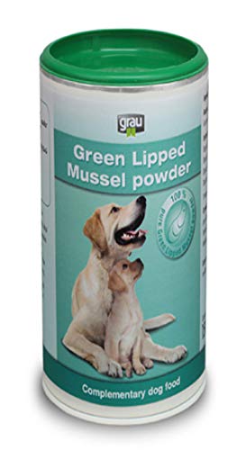 GRAU - das Original - 100 % reines Grünlippmuschelpulver, zur Unterstützung der Gelenke, 1er Pack (1 x 500 g), Ergänzungsfuttermittel für Hunde & Katzen