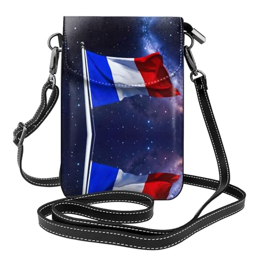 Petit sac à bandoulière pour femme idéal pour le voyage avec drapeau français chic