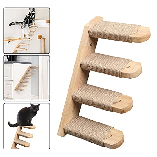 Escalier mural pour chat pour optimiser l'espace du salon avec style