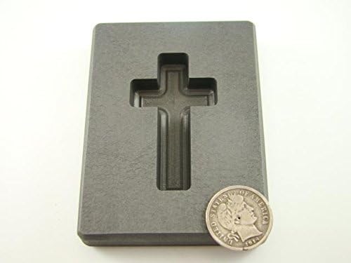 Miniatura 4 de Molde de grafito de alta densidad de oro cruzado personalizado de 2 onzas, 1 oz, plata fabricado en los Estados Unidos