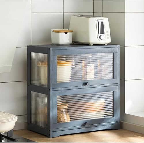 Estante organizador de cocina, aparador de almacenamiento multiusos para el hogar, oficina, sala de estar, gabinete compacto para una organización eficaz del hogar