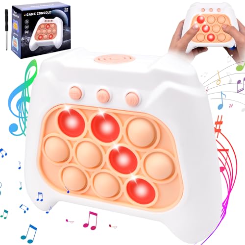 Light Up Pop Fidget Game Sensory Toy, Quick push bubbles game console, Decompression Breakthrough Puzzle Pop Game Machine, Birthday Gifts for Teens Autism 6 7 8 9 10Year Old