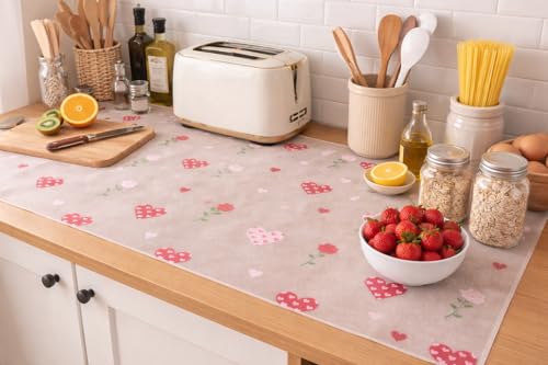 Image of ElastPro (45 cm X 5 m) Printed Shelf Liners for Kitchen Shelves, Drawer Mat, Shelf Liner, Fridge Mats, Kitchen Cabinet Drawer Mat Liner(HeartPrint)