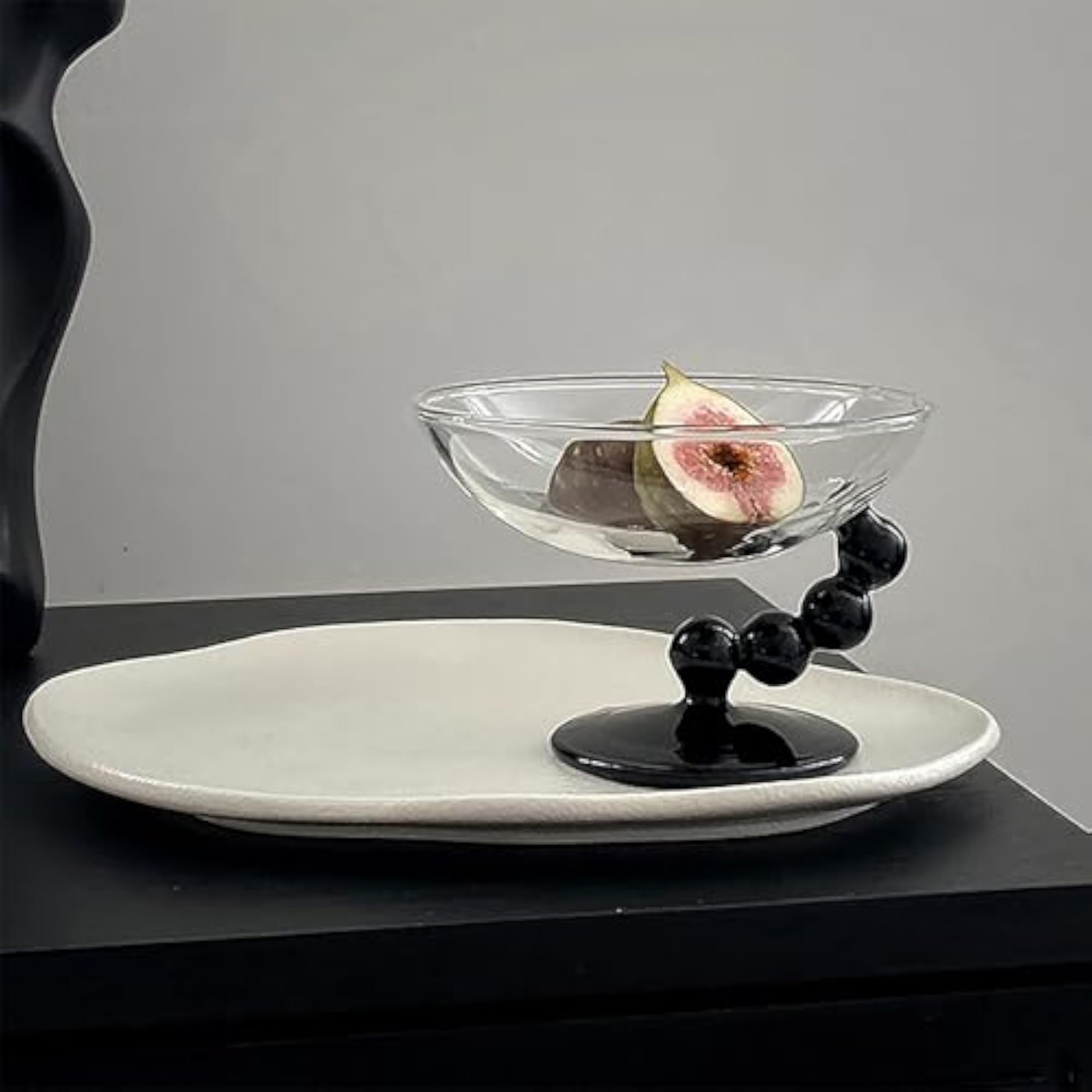 Stylish Accessory Tray for Storage, Black Antique Design