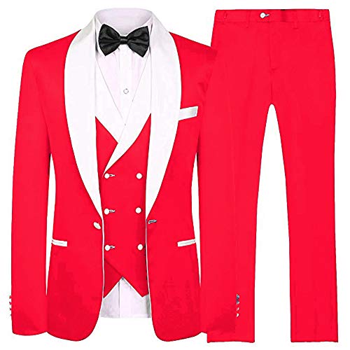 Smokings de marié blanc en revers châle pour mariages formels et soirées