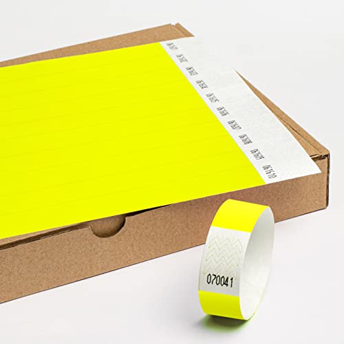 Einlassbänder aus Tyvek ohne Aufdruck 19 x 255 mm - 1000 Stück Party Eintrittsbänder - Selbstklebend und Wasserdicht Festival Armbänder - Club Bänder