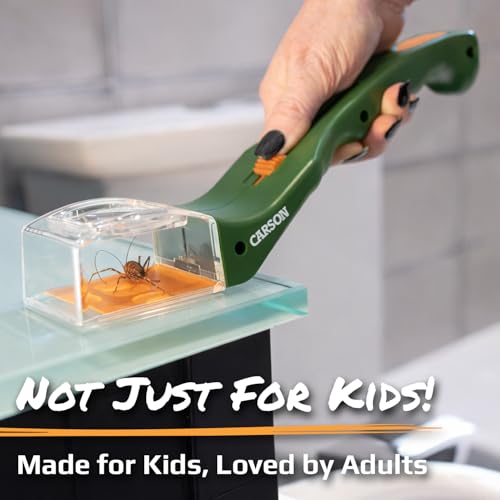 Carson BugView 5X Magnifying Glass Fast-Launch Bug Catcher Indoor and Outside Device for Children or Adults (HU-10) | STEM Instructional Toy for Children and Adults - Transportable Magnifying Glass Insect Lure (HU-10) - Image 5