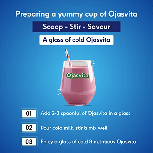 Image of Sri Sri TATTVA shuddhta ka naam Ojasvita Strawberry - Drink Mix For Sharp Mind & Healthy Body - 500G (Pack Of 2), Fresh, 1000 Gram