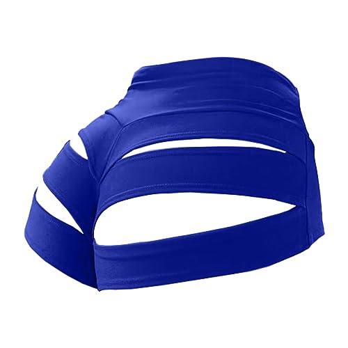 Pantalones cortos retro de seda sólida para mujer, cintura alta, levantamiento de glúteos, pantalones cortos, Style9-royal Blue, S