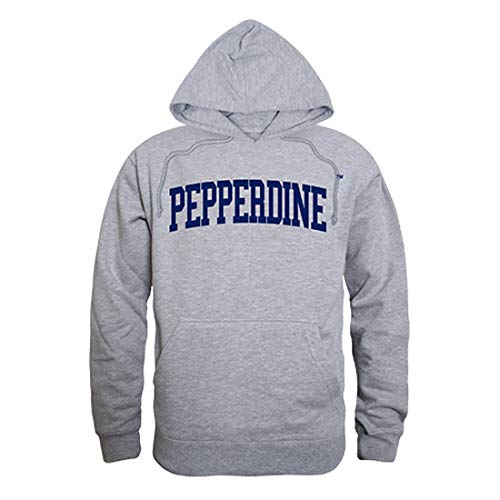 W Republic NCAA Pepperdine Waves Unisex 503Game Day Hoodie, Heather Grey, Medium