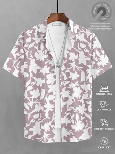 Image of BULLMER Trendy Regular Fit Printed Causal Shirt for Men - Pack of 1