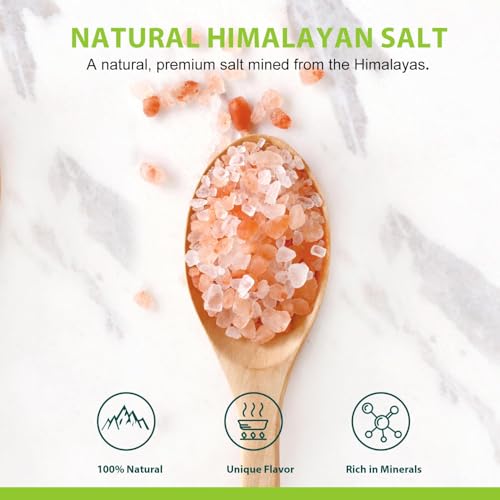 Non-GMO Pink Himalayan Coarse Salt 32 oz, Unrefined Gourmet Grinding Salt