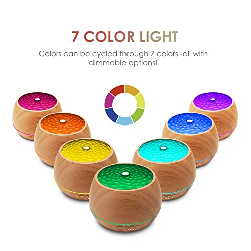 Essential Oil Diffusers & Baby White Noise Sound Machine - 9 Natural Relaxing & Soothing Sounds - Sleep Therapy For Babies, Kids & Adults - Aromatherapy Diffuser For Bedroom #TOP1