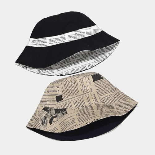 Image of Quanhaigou Bucket Hat for Men Women,Packable Reversible Printed Sun Hats,Fisherman Outdoor Summer Travel Hiking Beach Caps
