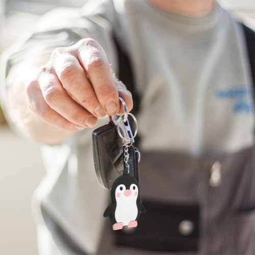 Llaveros de Pingüino de PVC para Decorar Mochilas Escolares de Niños 7