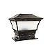Produktbild CHEEKON 4 x 4 Solar Post Cap Lights, Metal and Glasses, Bronze, Wood Post Fence Post Cap Outdoor Garden Yard Deck Street Top Wall (3.5 x 3.5 Inches)