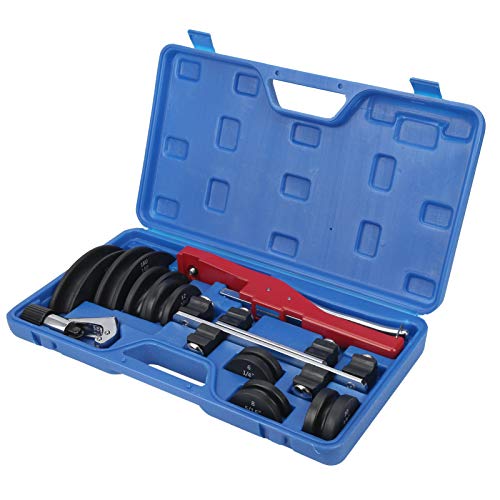 Keenso Pipe Bender Set Aluminum Alloy Manual Bending Machine for Copper, Aluminum and Stainless Steel Tubes- Hand Tools for Narrow Rooms