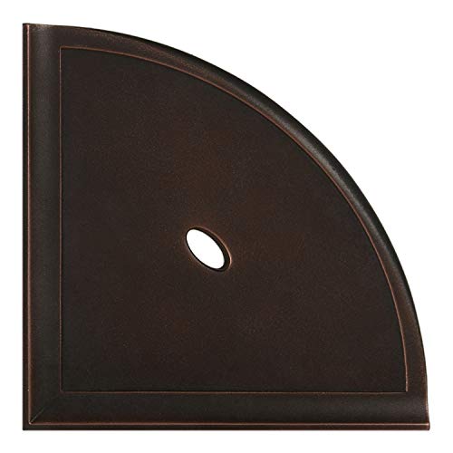 8 inch Corner Shower Shelf - Oil Rubbed Bronze Cast Metal Wall Mounted