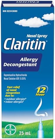 Claritin Allergy Decongestant Nasal Spray, Fast Acting Relief, 25ml
