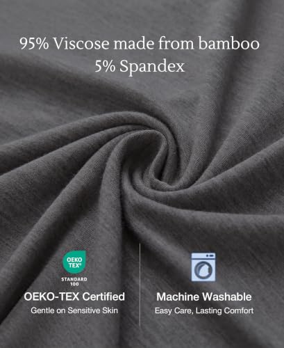 Image of GYS Cooling Bamboo Viscose Nightgowns for Women, Lightweight Sleeveless V Neck Sleep Shirt for Hot Sleepers, Soft Night dress