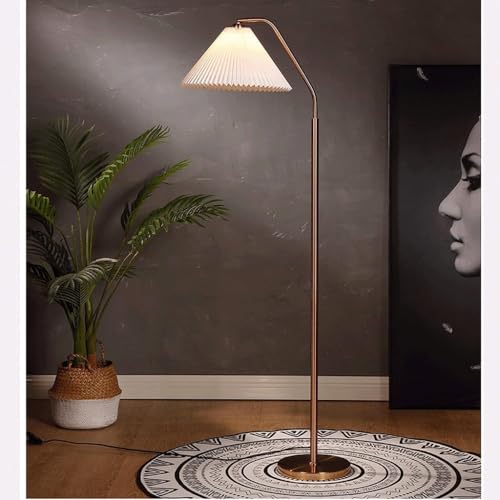 Lámpara de pie plisada Cien para dormitorio, salón y mesa de centro vertical 8