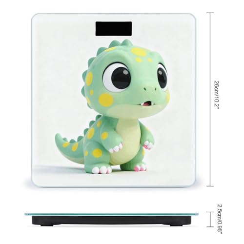 Báscula digital Cute Dinosaur para peso corporal hasta 180 kg miniatura 2