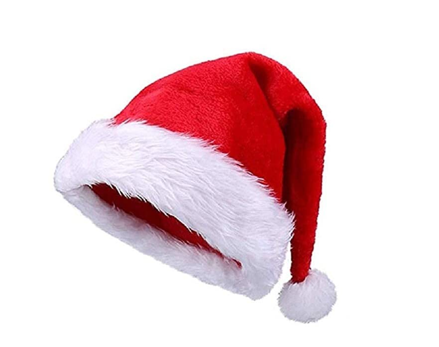 Wah!! StoreChristmas Hats, Santa Claus Cotton Fur Caps for Kids and Adults, Free Size, Xmas Caps