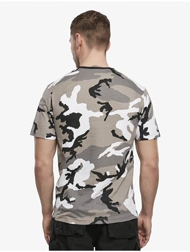 Image of Brandit Camo T-Shirt | Made from pure cotton in camo pattern. With crew neck and short sleeves.