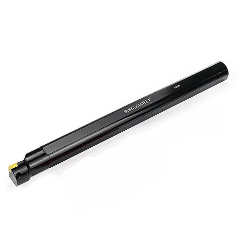 Miniatura 9 de OSCARBIDE Barra de mandrinar indexable de 1"x12", vástago de 1", Sclcr a la derecha, insertos de carburo CCMT09T304(CCMT32.5), S16T-SCLCR3, 1 pieza