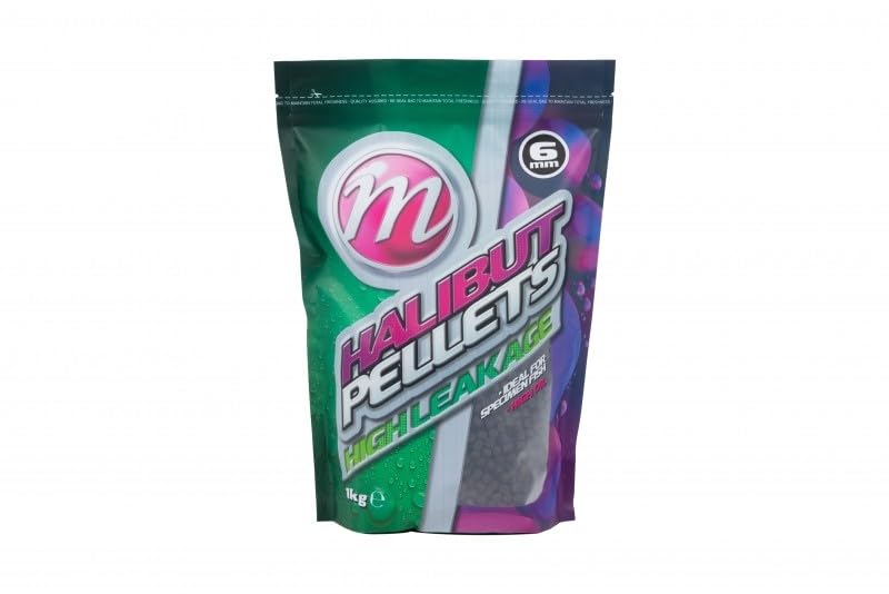Mainline Pellets de fletán activados de alta fuga de 1 kg (6 mm)