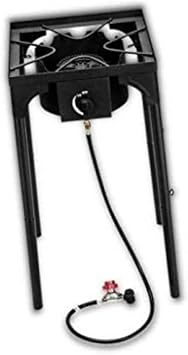 Portable Outdoor Camp Single Stove High Pressure Propane Gas Cooker Cast Iron Patio Cooking Burner