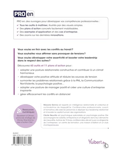 Pro en Gestion des conflits: 63 outils et 11 plans d'action – vue 2