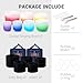 432Hz 6-12 Inch Set of 7 Quartz Crystal Singing Bowls with Gradient Colored Design, 2 Travel Carry Case Bags and Resonance Striker for Meditation and Sound Therapy