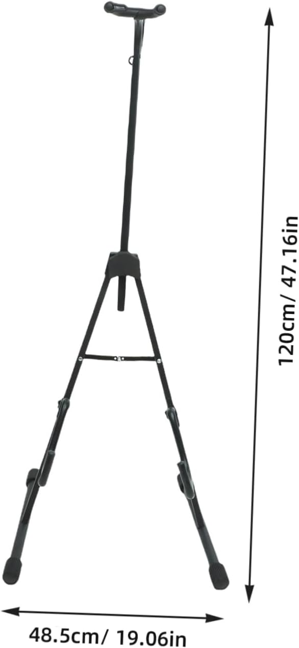 VANZACK Adjustable Cello Stand for Home Use Portable Violoncello Holder Bracket Black for Musicians and Cello Storage