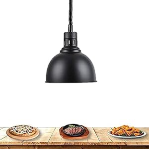 Restaurant Hanging Heat Lamp Food Warmer Buffet Food Heating Lamps, for Buffet Profession Kitchen Heating Equipment, Even Heat Dissipation, Cable Length 60-180cm Adjustable