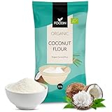 FOODIN Farine de Noix de Coco Bio 350 g – Finement Moulue & Riche en Fibres – Sans Gluten & Vegan – Idéale pour Pâtisserie, Smoothies et Recettes Low Carb