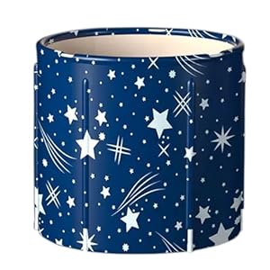 Delura Sternenmotiv Faltbare Badewanne 27,5x25,5 Zoll