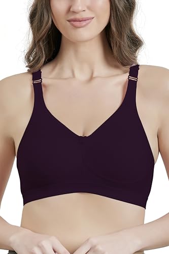 Image of MAROON 419 Women Cotton Blend Long Lasting Magical Lift T Shirt Bra Non-Wired and Non Padded, Seamless and Full Coverage