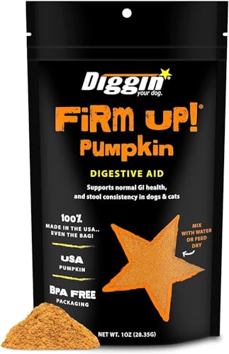 Diggin' Your Dog, Firm Up Original Pumpkin Super Dog & Cat Supplement, 1 Ounce