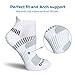 BERING Women's Athletic Running Cushioned Ankle Socks, Size 6-9, White, 6 Pairs