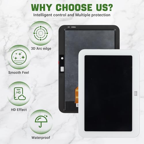 Image of 8.8'' New LCD Display Compatible with Echo Show 8 (3rd Gen) 2023 R85SD6 Touch Screen Digitizer Assembly Replacement with Upgraded Repair Tools Kit-White