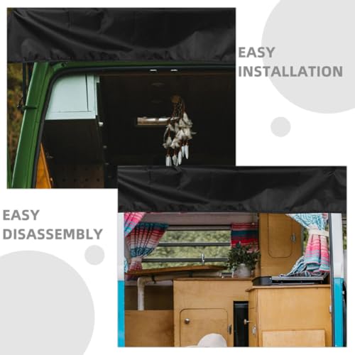 Parasol para maletero trasero de coche, tela Oxford impermeable 176 x 114 cm, protección UV 3
